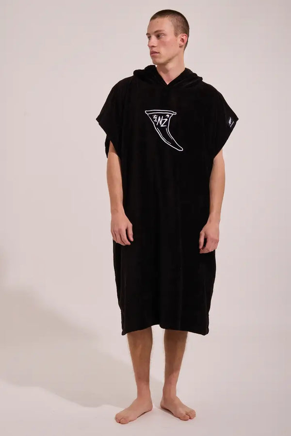 Sticky Johnson Black Surf Poncho