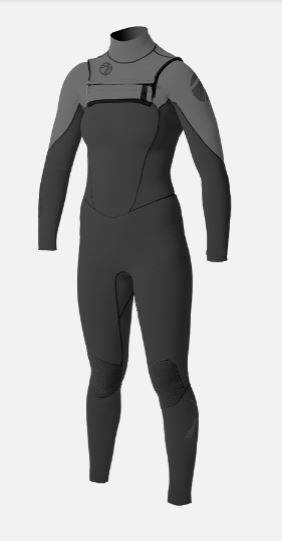 Women's MAX 2/2mm Chest Zip Summer Full Wetsuit